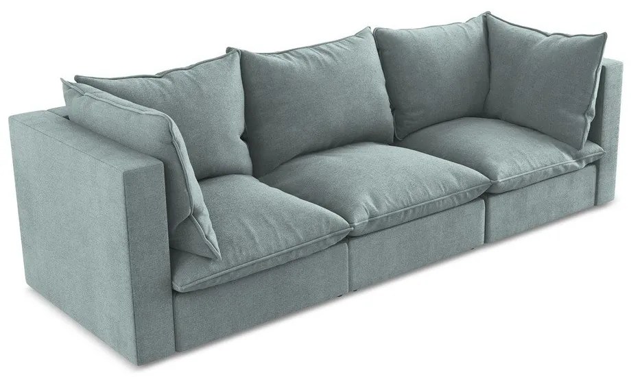 Niebieska sofa 255 cm Manao – Makamii