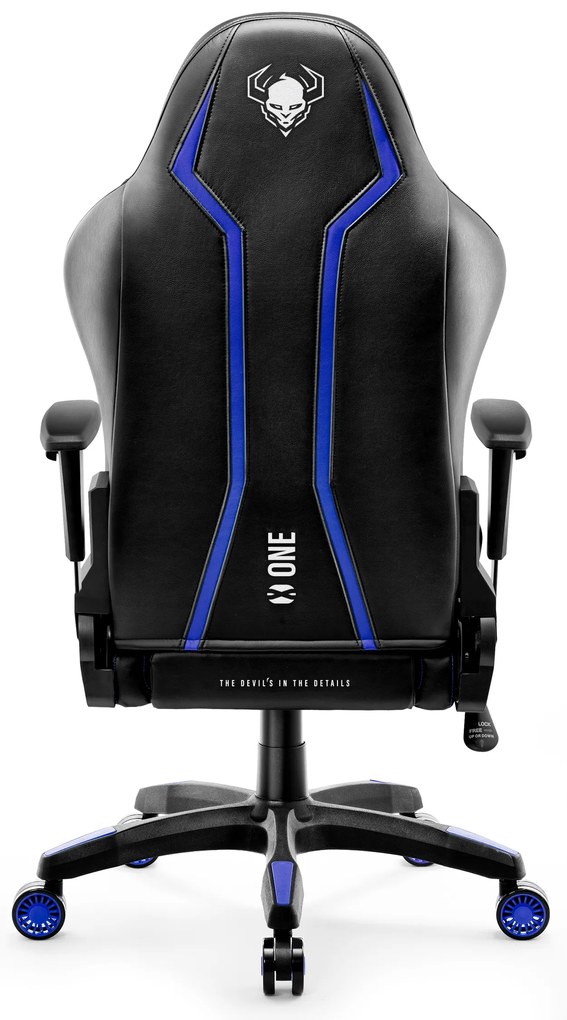 Fotel gamingowy Diablo X-One 2.0 Normal Size, czarno-niebieski
