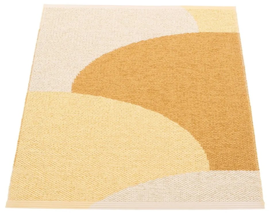 Dywan odpowiedni na zewnątrz w kolorze ochry 70x90 cm Hill Ochre Pale Yellow – Pappelina