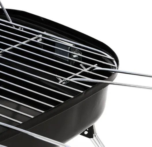 Grill ogrodowy Gart turystyczny przenośny na węgiel drzewny biały