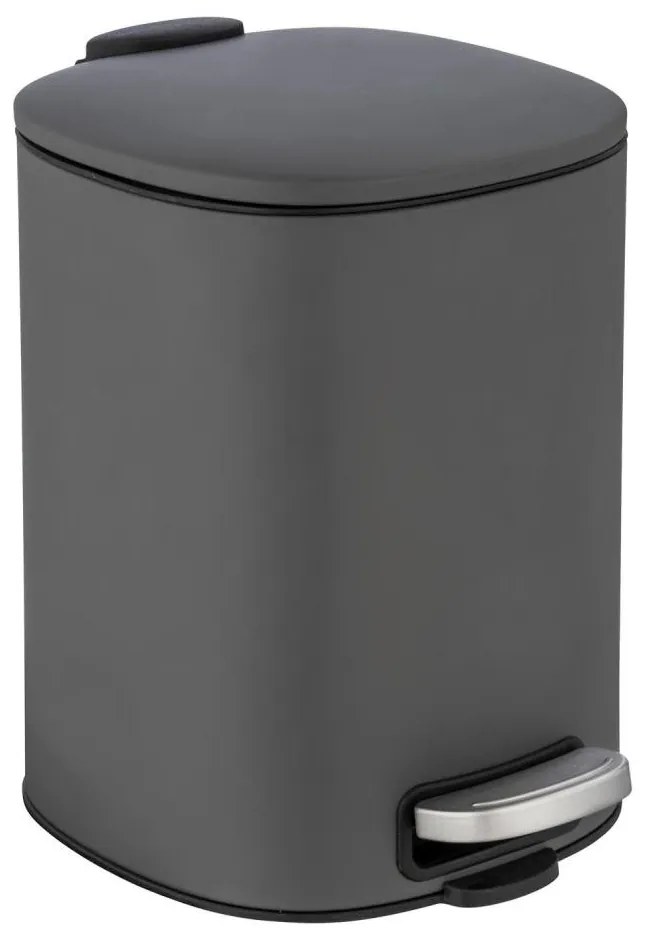 WENKO 24780100 - Kosz ALASSIO 20,5x27 cm szary/czarny