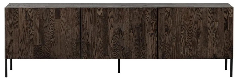 Brązowa szafka pod TV z litego drewna sosnowego 180x56x46 cm Bono – WOOOD