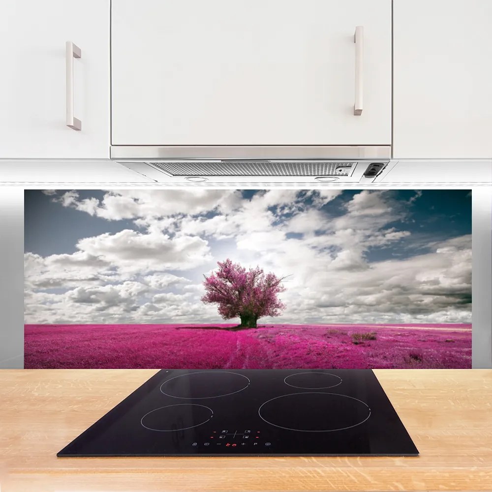 Panel nad blat kuchenny Samotne Drzewo W Polu