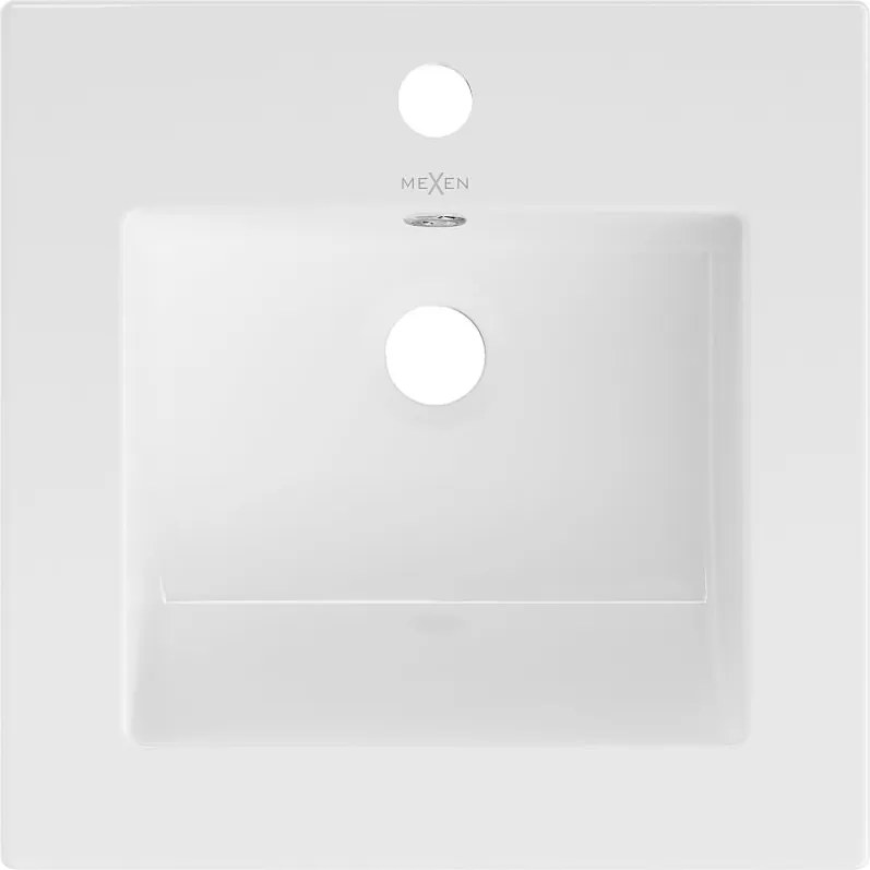 Mexen Atena umywalka wpuszczana w blat 41 x 41 cm, biała - 25014100