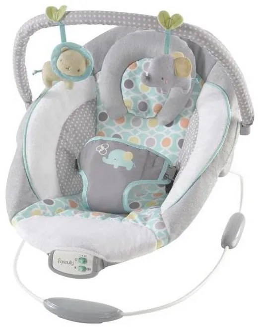 Ingenuity - Leżaczek wibracyjny dla dziecka z muzyką MORRISON 3xC
