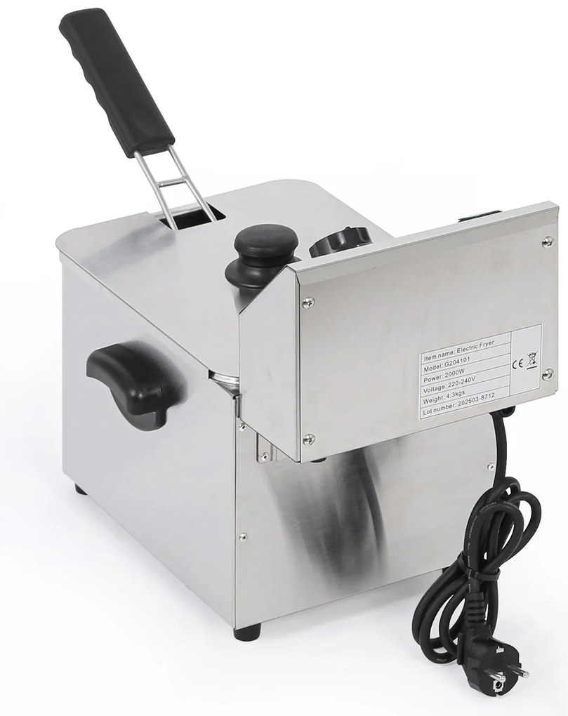 Profesjonalna frytownica elektryczna 4 l, 2000 W