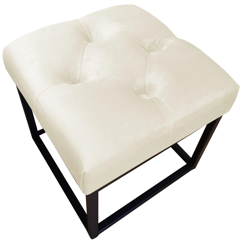 Pufa CHESTERFIELD LOFT ławka podnóżek metal MG50