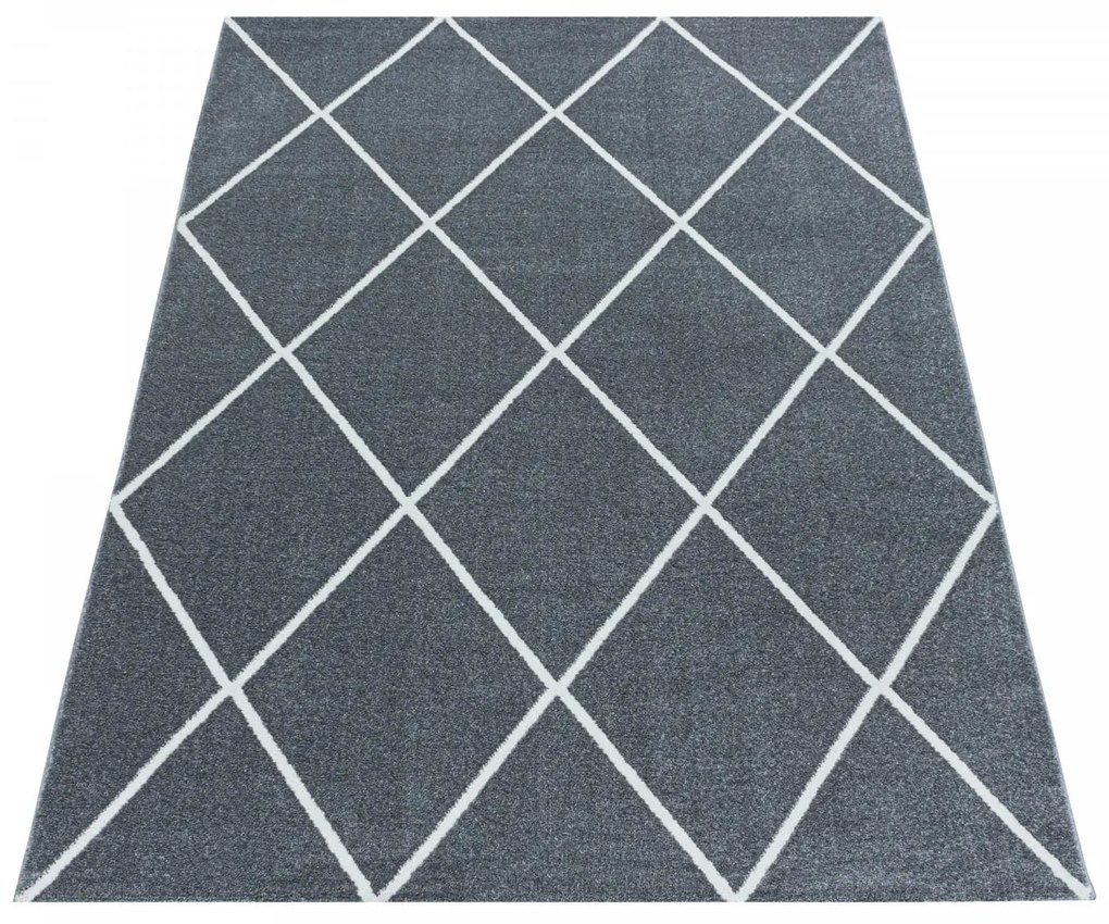 Dywan nowoczesny Rio romby szary 160 cm x 230 cm
