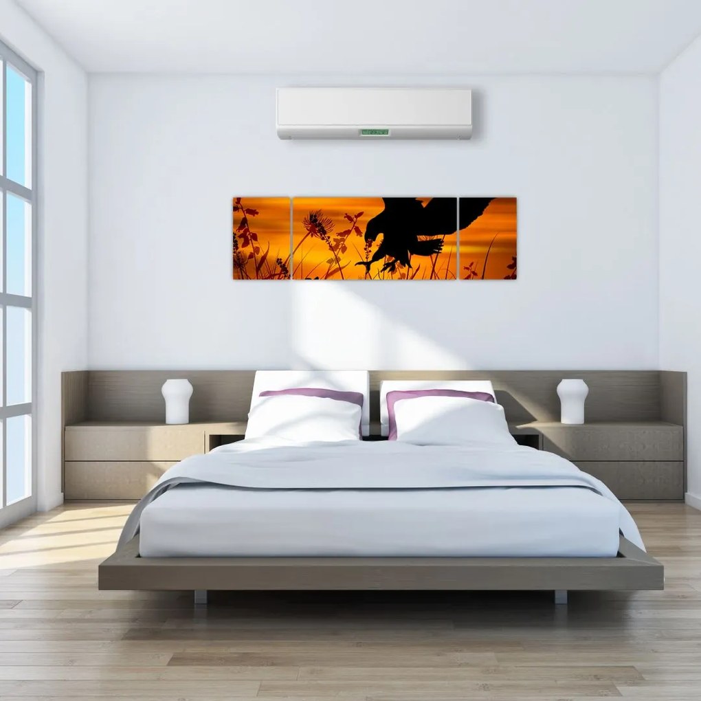 Obraz sylwetki drapieżnika (170x50 cm)
