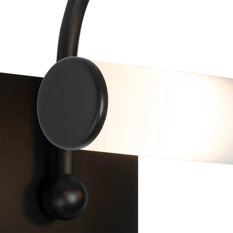 Klasyczna lampa ścienna do łazienki czarna IP44 2-światła - Bath Arc klasyczny/Antyczny Oswietlenie wewnetrzne