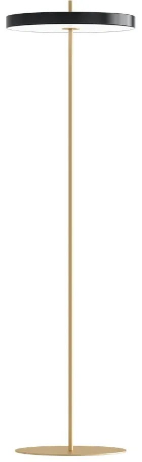 Czarna lampa stojąca LED ze ściemniaczem i metalowym kloszem (wysokość 151 cm) Asteria Floor – UMAGE