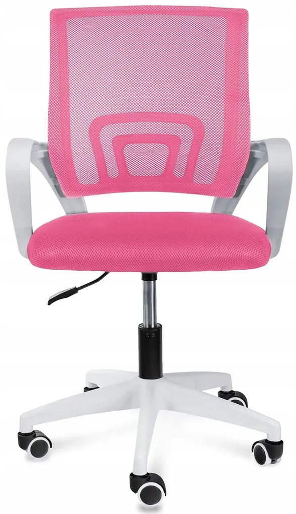Różowy krzesło dziecięce do biurka z regulacją F8-M60