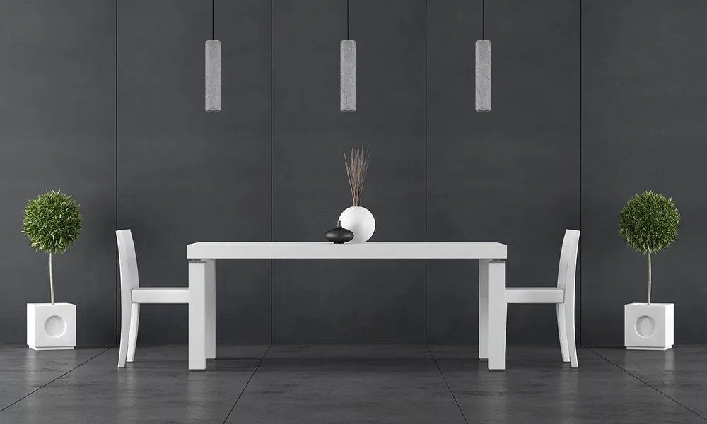 Szara lampa wisząca betonowa Fadre – Sollux