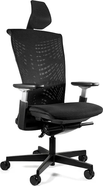 Ergonomiczne krzesło biurowe Reya, czarny / siatka czarna RS01
