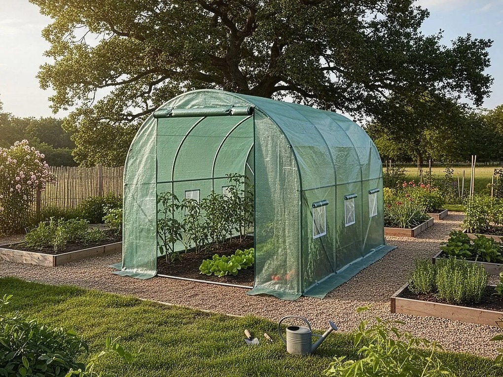 Tunel ogrodowy "Lys" 3 x 2 m - szklarnia - 6 m² - 130 g - zielony