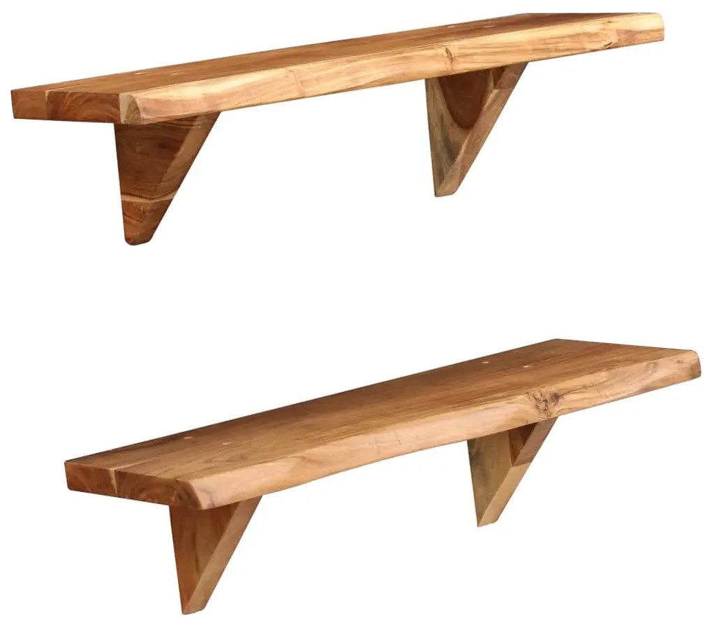 Zestaw drewnianych półek ściennych C3-K19