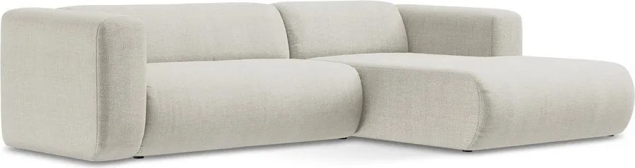 Beżowy narożnik (prawostronny/z szezlongiem) Ekahi – Makamii