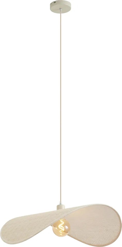 Nowoczesna Lampa Wisząca Beżowa 65cm - Hat