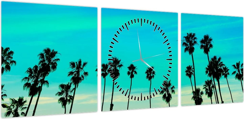 Obraz - Kalifornia (z zegarem) (90x30 cm)
