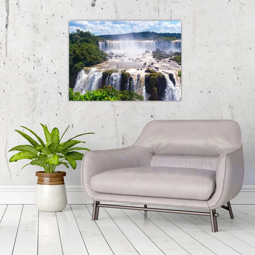 Obraz wodospadu Iguassu (70x50 cm)
