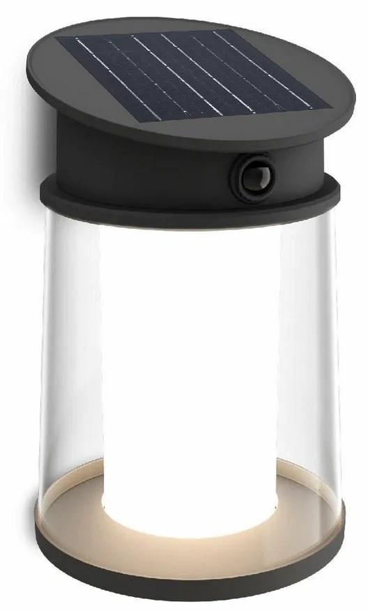 Philips Juda UltraEfficient solarna oprawa LED zczujnikiem, czarna, 3,2 W, 500 lm, 4000 K
