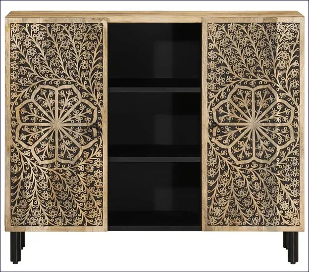 Komoda na nóżkach z rzeźbionym frontem E1-Z39