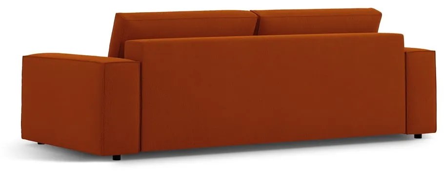 Ceglasta rozkładana sofa 247 cm Jodie – Micadoni Home