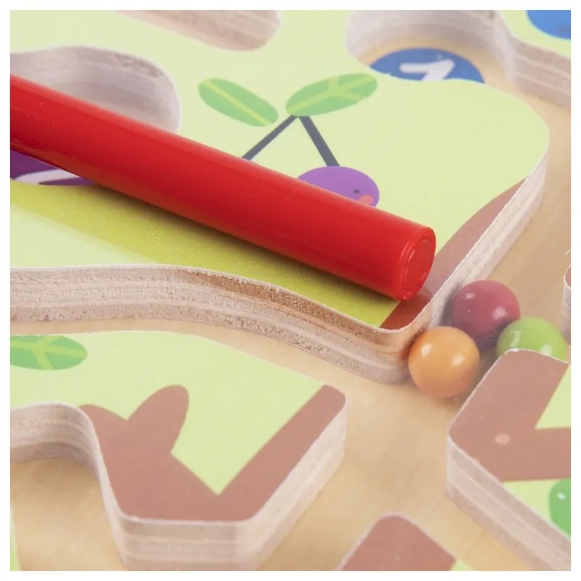 Tooky toy labirynt drzewko owocowe magnetyczne nauka liczenia