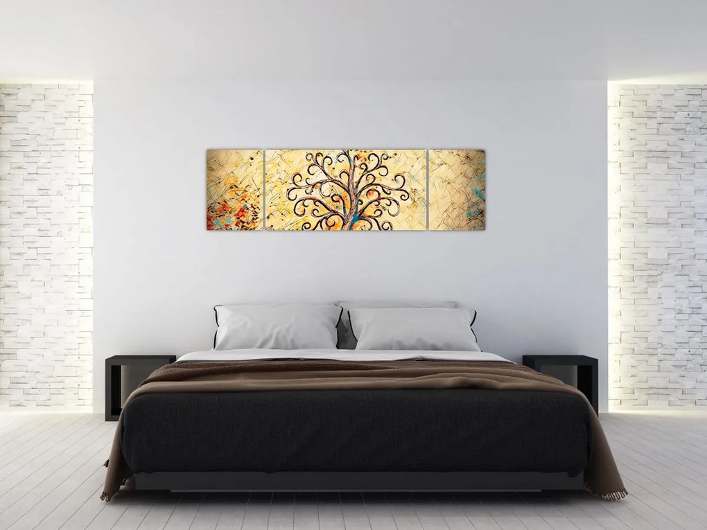 Obraz - Mozaika drzewo życia (170x50 cm)