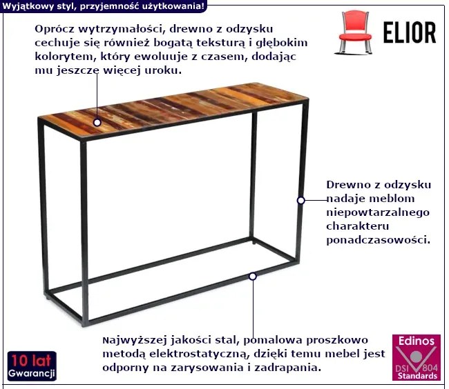 Drewniana konsola w stylu K9-N46