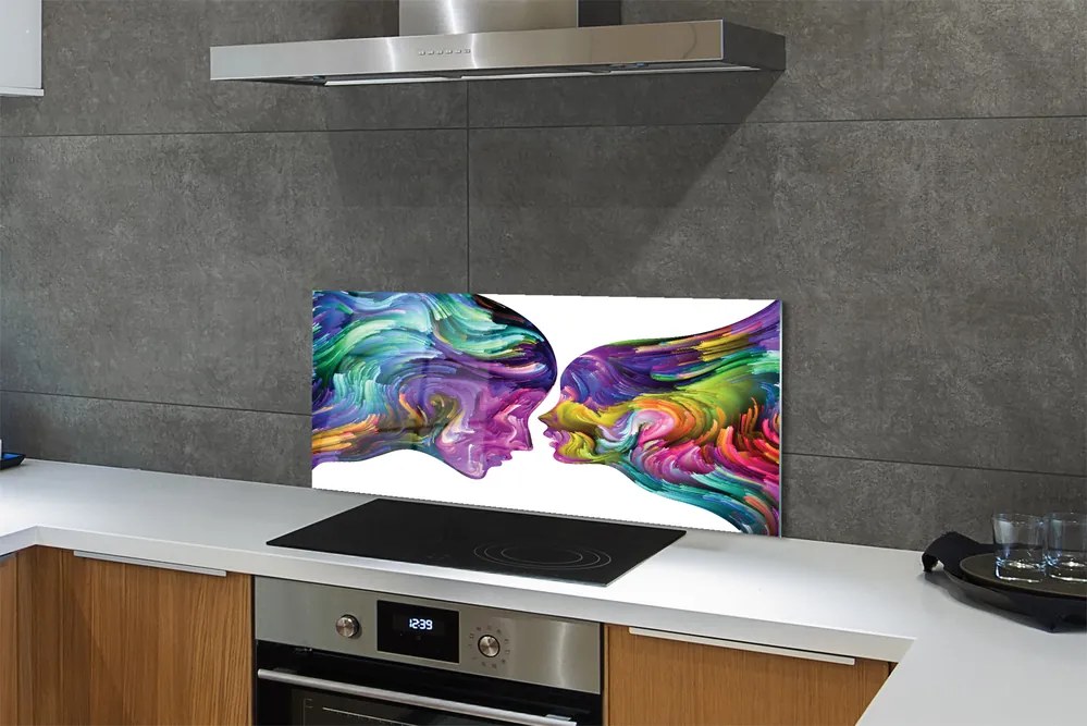 Panel nad Blat Kuchenny Ludzie w Kolorowych Mazach