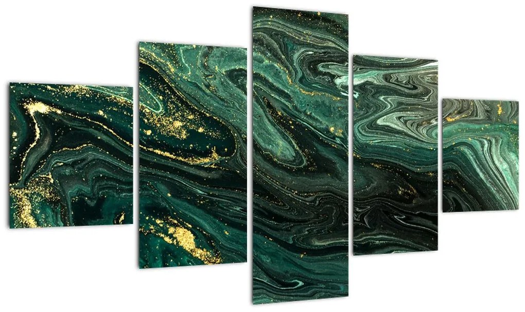 Obraz - Zielony marmur (125x70 cm)