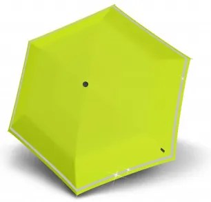 KNIRPS ROOKIE LIME REFLECTIVE - lekki parasol składany