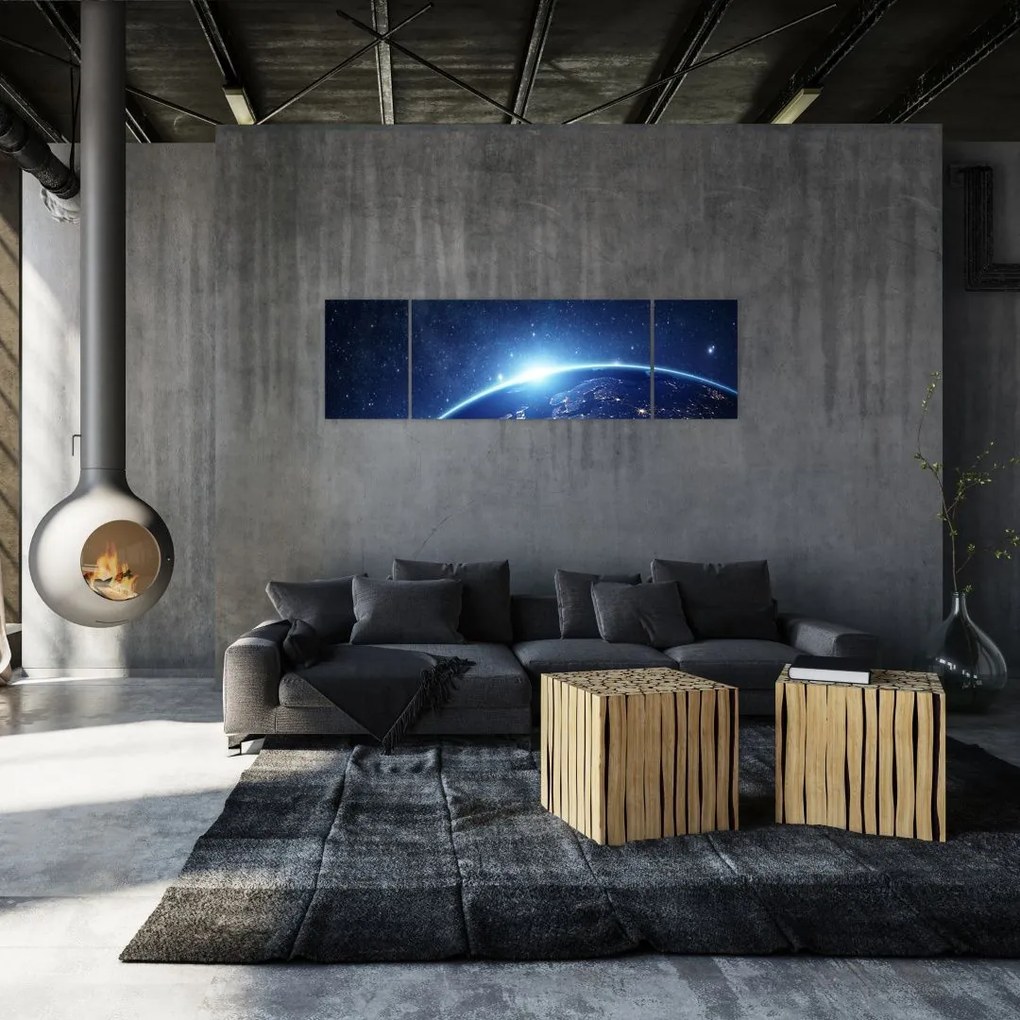 Obraz planety Ziemia (170x50 cm)