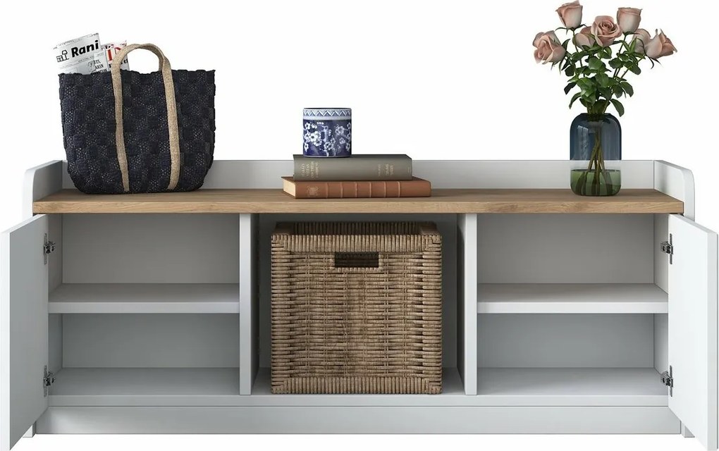 Szafka na buty Pilo White and Walnut