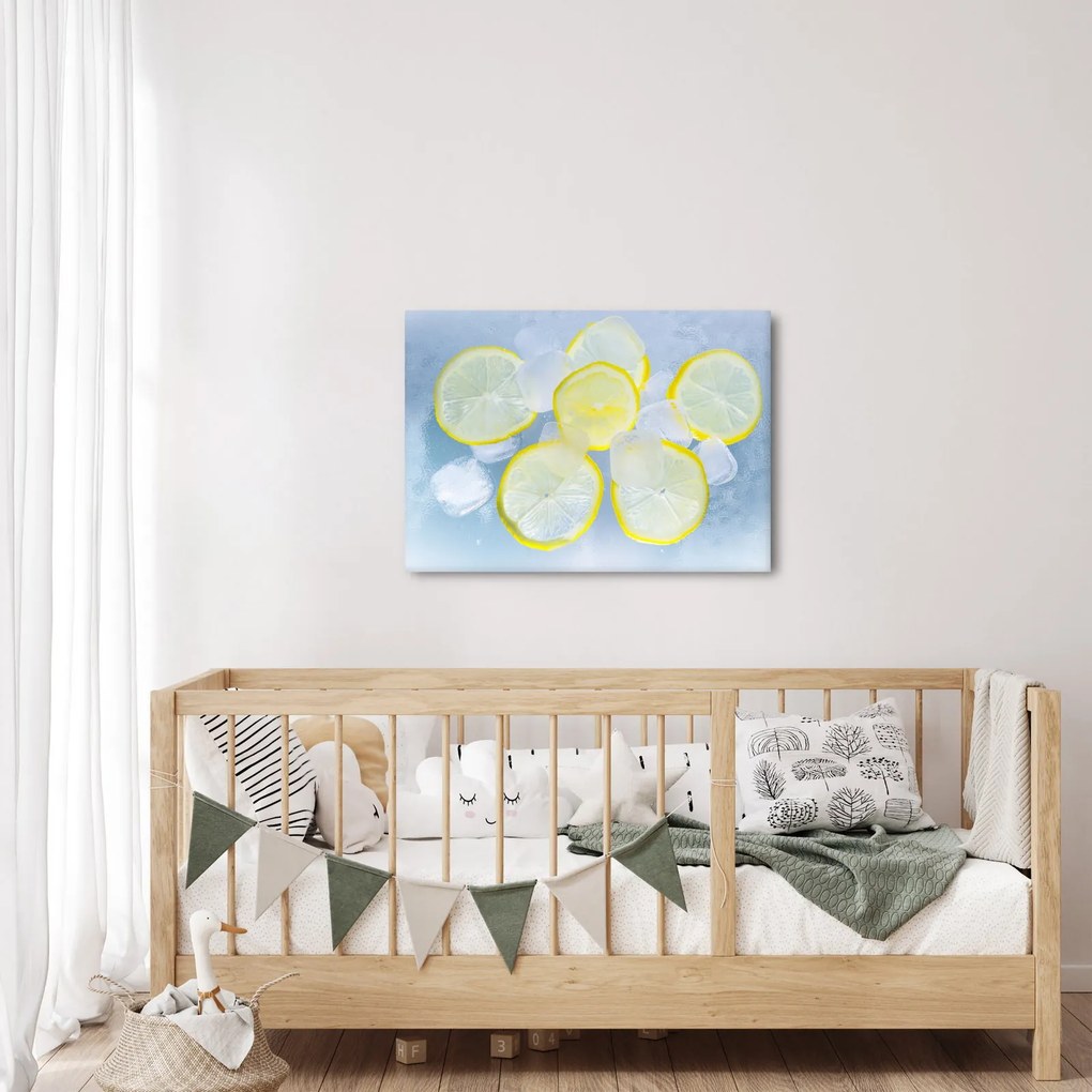 Obraz cytryn w lodzie (70x50 cm)