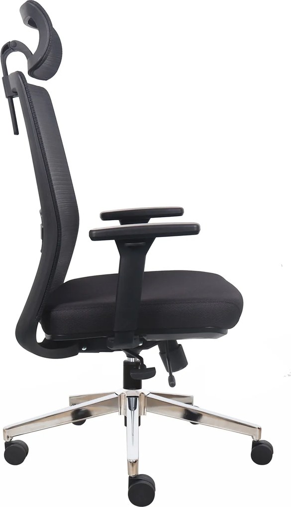 Ergonomiczny fotel biurowy siatkowy Prospero, zgodny z normą BHP