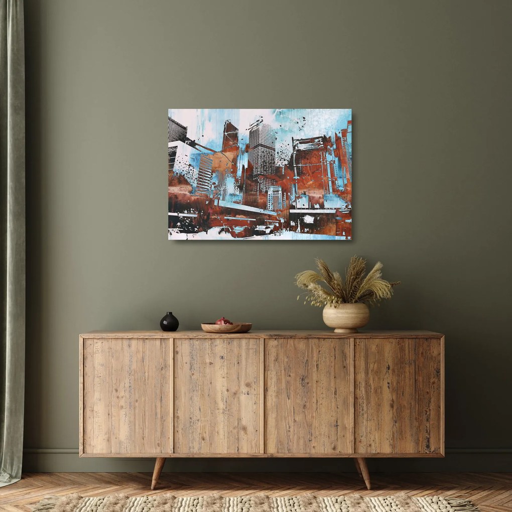 Obraz na szkle - Wieżowce (70x50 cm)