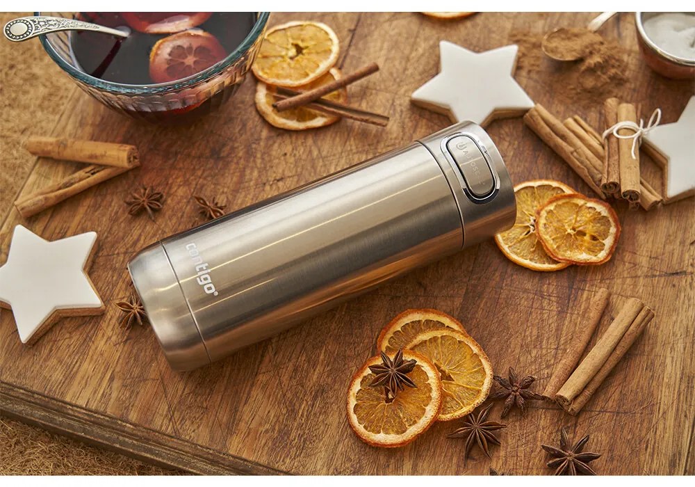 Contigo Butelka termiczna Luxe 470 ml Stainless Steel, 470 ml
