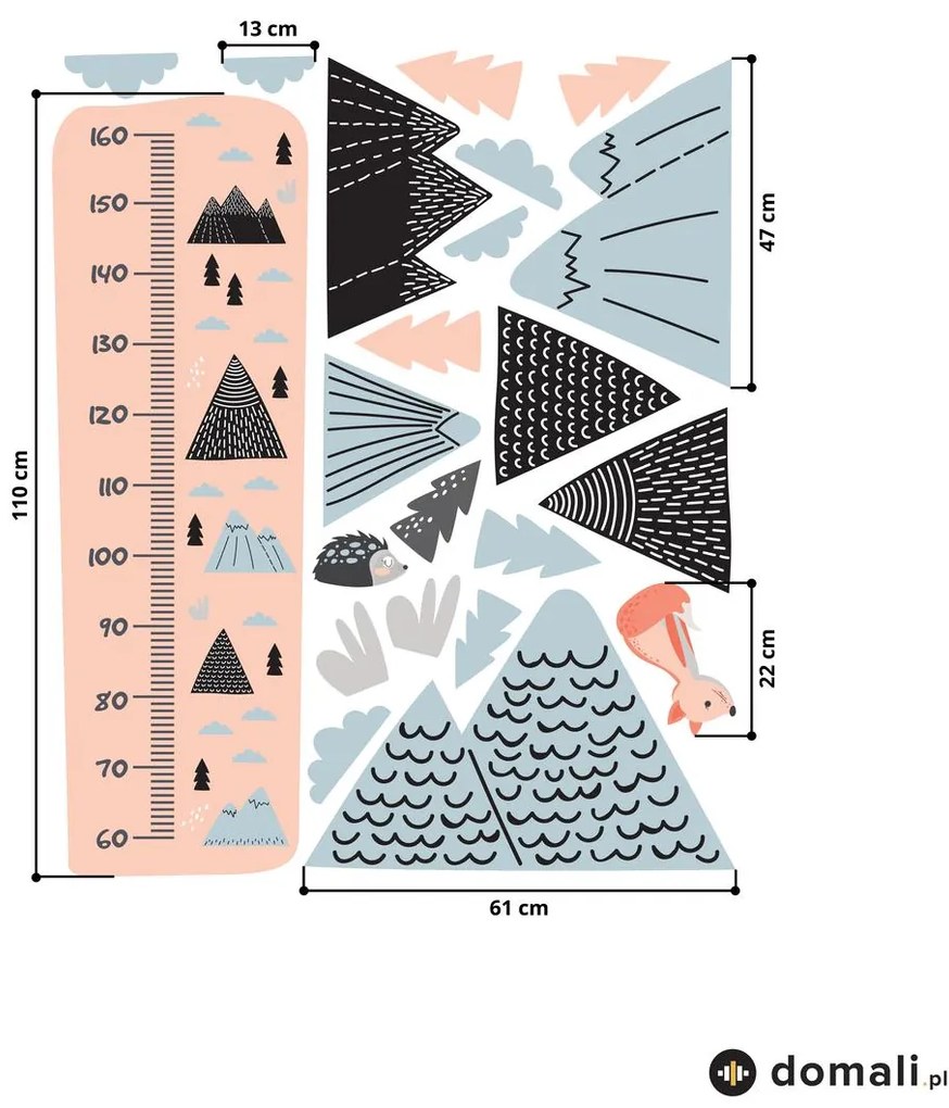 Naklejki na ścianę - Metr - Lis w lesie