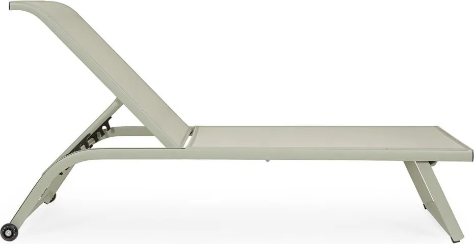 Szarobrązowy metalowy leżak ogrodowy Taylor – Bizzotto
