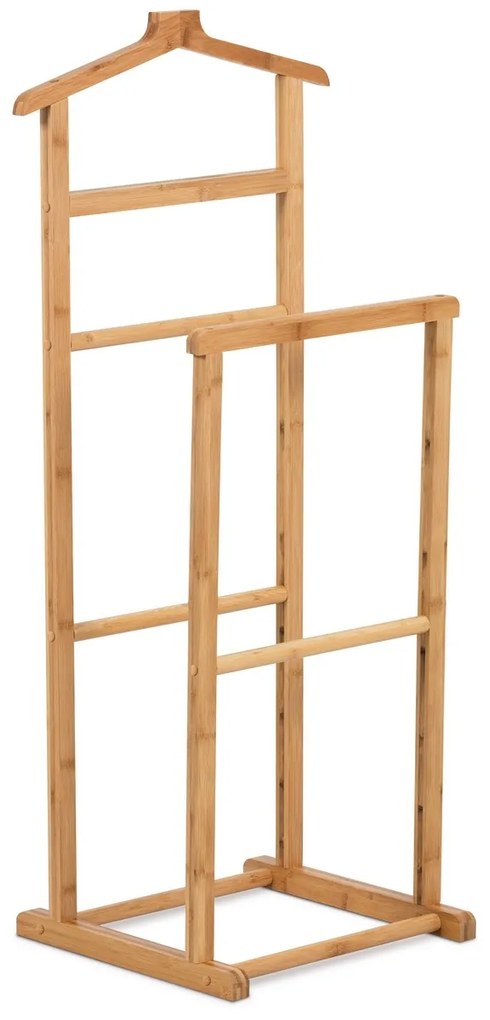 Wieszak na garnitur Paul, bambus, 39 x 35 x 103 cm