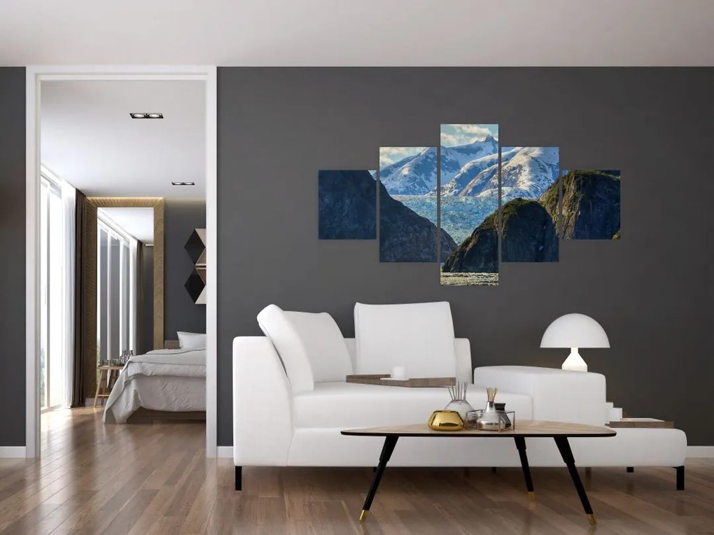 Obraz krajobrazu z górami (125x70 cm)