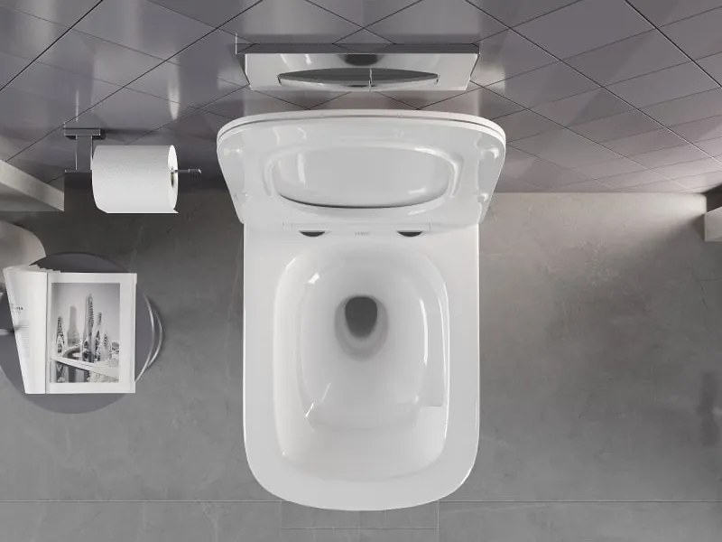 Mexen Timo miska wc Rimless Tornado, biała połysk - 3365XX00T
