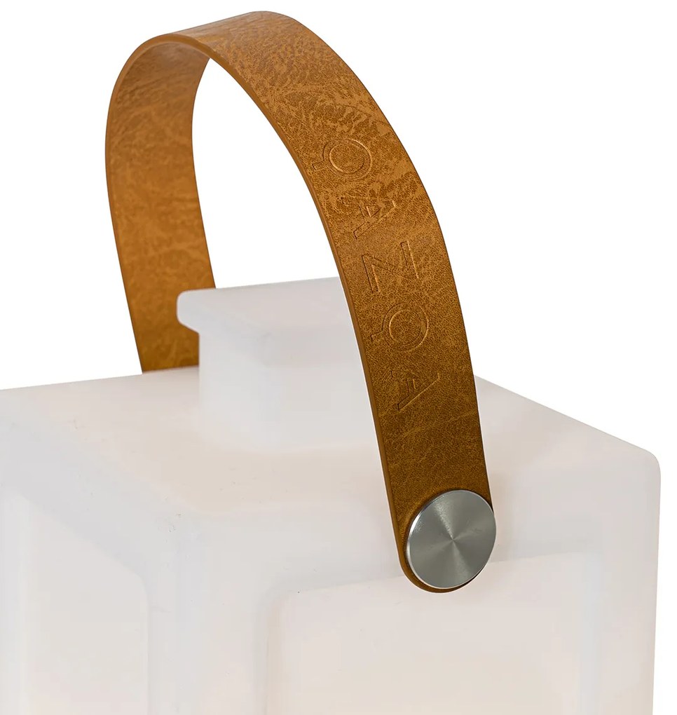 Zewnetrzna Zestaw 2 lamp stołowych biały efekt płomienia ładowalne IP44 - StardDesignerski Oswietlenie zewnetrzne