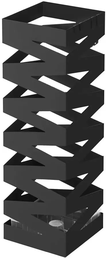 Czarny ażurowy stojak na parasole R8-H04