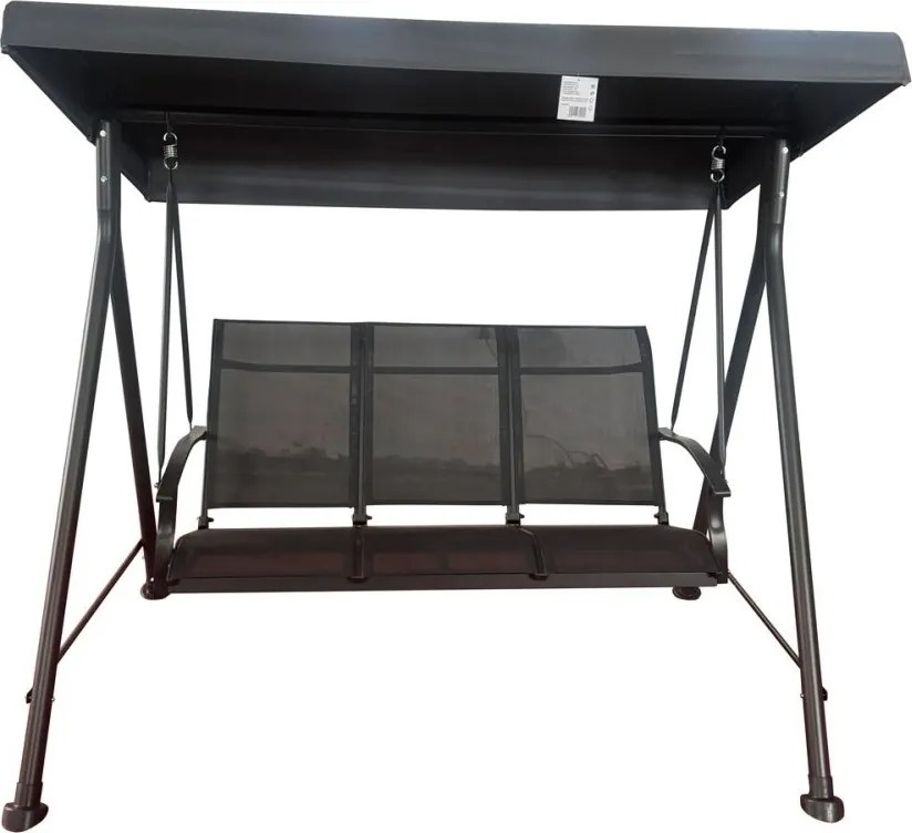 HOLLYWOOD II Huśtawka ogrodowa, metalowa, szara