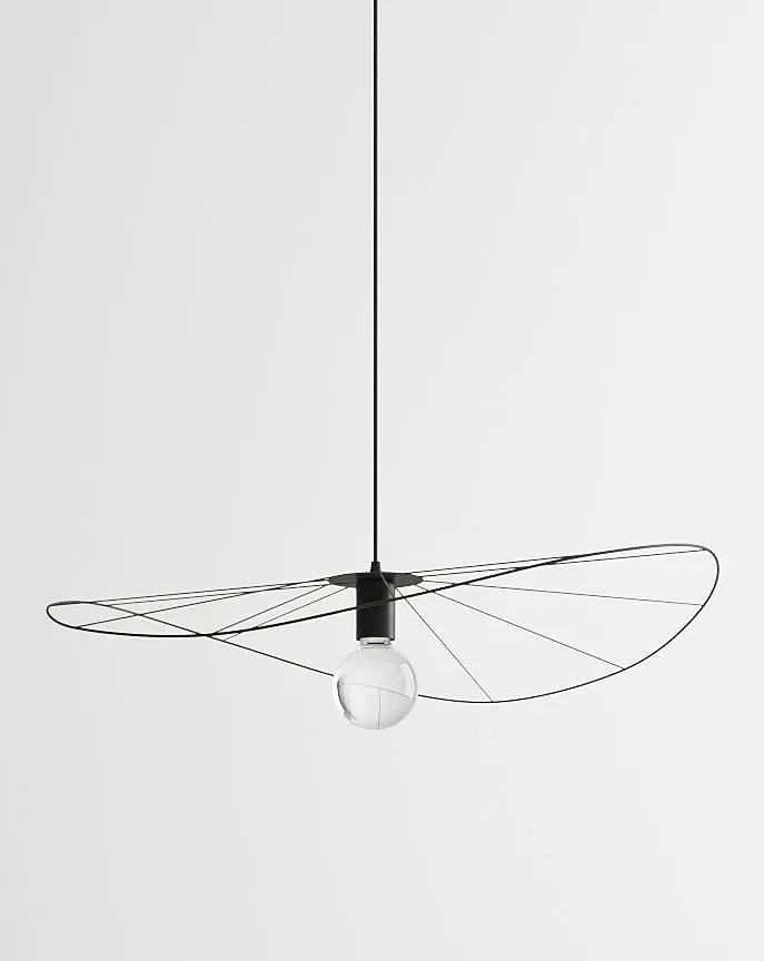 Czarna industrialna lampa wisząca 70 cm - EX599-Adana