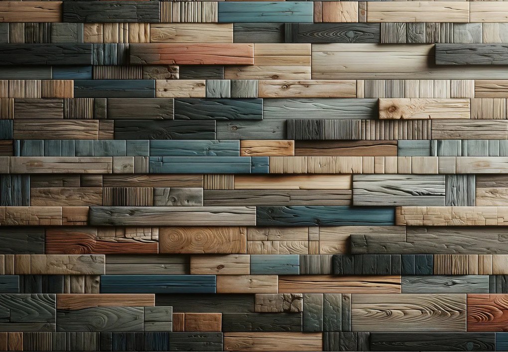 Fototapeta - Drewniana ściana (196x136 cm)