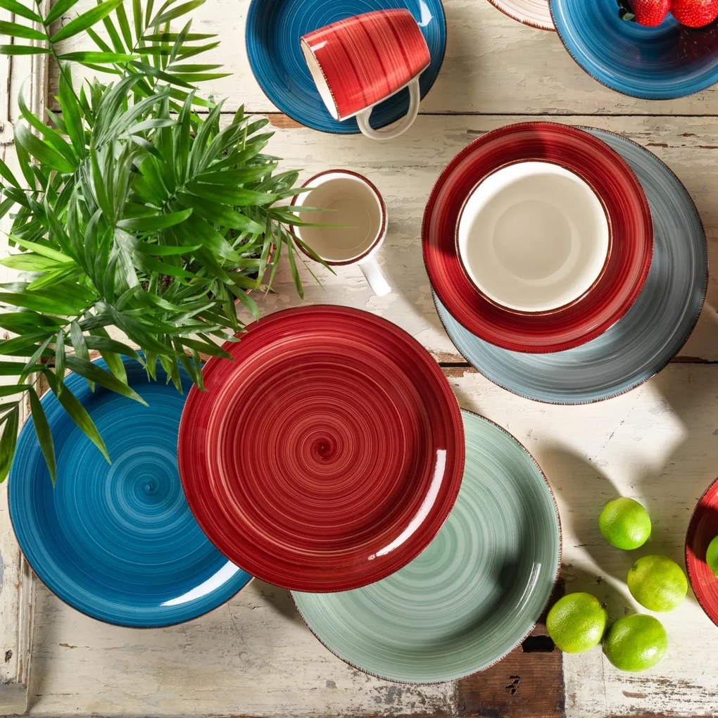 Mäser Zestaw 6 płytkich talerzy Bel Tempo 27 cm, zielone